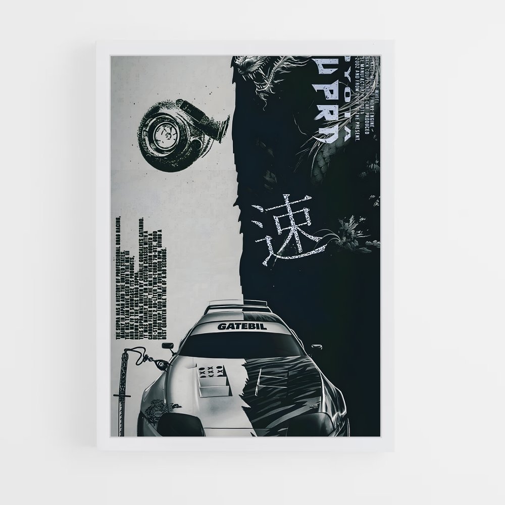 Poster Supra Vibes – affiche Toyota (vue 3)